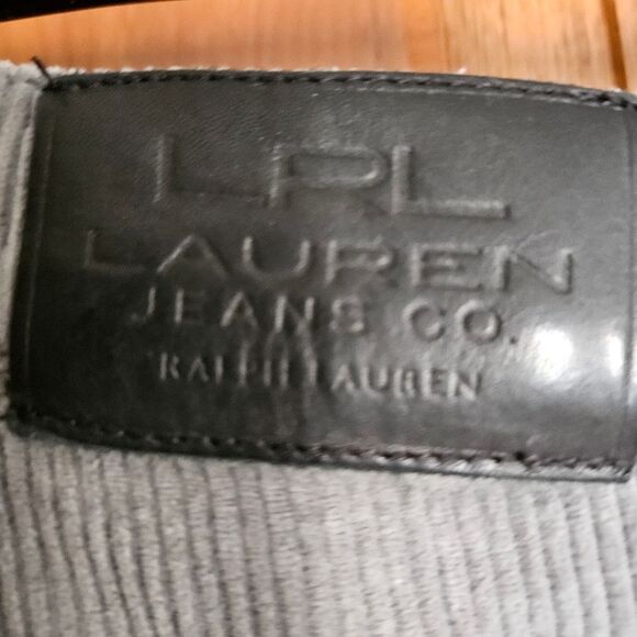 Ralph Lauren Vintage Corduroy Pants – Women’s 12 – Gray Straight Leg - Picture 11 of 12